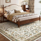 Floral Rugs for Living Room Boho Washable Area