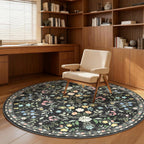 Floral Rugs for Living Room Boho Washable Area