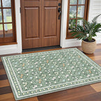 Floral Rugs for Living Room Boho Washable Area