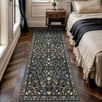 Floral Rugs for Living Room Boho Washable Area