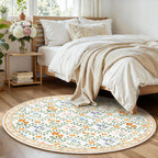 Floral Rugs for Living Room Boho Washable Area