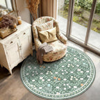 Floral Rugs for Living Room Boho Washable Area