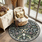 Floral Rugs for Living Room Boho Washable Area