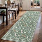 Floral Rugs for Living Room Boho Washable Area