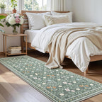 Floral Rugs for Living Room Boho Washable Area