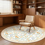 Floral Rugs for Living Room Boho Washable Area