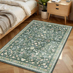 Floral Rugs for Living Room Boho Washable Area