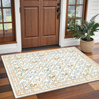 Floral Rugs for Living Room Boho Washable Area