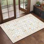 Floral Rugs for Living Room Boho Washable Area