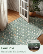 Floral Rugs for Living Room Boho Washable Area