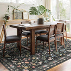 Floral Rugs for Living Room Boho Washable Area