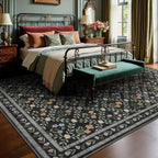 Floral Rugs for Living Room Boho Washable Area