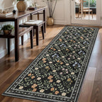 Floral Rugs for Living Room Boho Washable Area