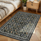 Floral Rugs for Living Room Boho Washable Area