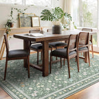 Floral Rugs for Living Room Boho Washable Area