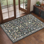Floral Rugs for Living Room Boho Washable Area