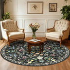 Floral Rugs for Living Room Boho Washable Area