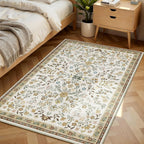 Floral Rugs for Living Room Boho Washable Area