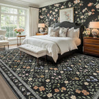 Floral Rugs for Living Room Boho Washable Area