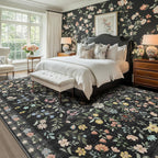 Floral Rugs for Living Room Boho Washable Area