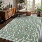 Floral Rugs for Living Room Boho Washable Area