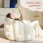 Bean Bag Chair Floral Shaped Sofa Includes Filling