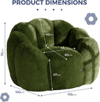 Bean Bag Chair Floral Shaped Sofa Includes Filling