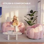Bean Bag Chair Floral Shaped Sofa Includes Filling