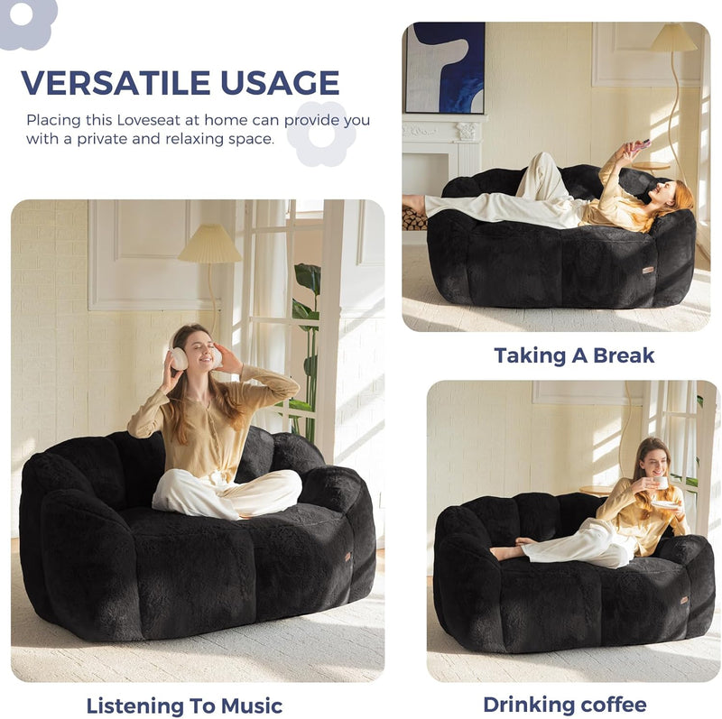 Bean Bag Chair Floral Shaped Sofa Includes Filling