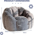 Bean Bag Chair Floral Shaped Sofa Includes Filling