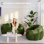 Bean Bag Chair Floral Shaped Sofa Includes Filling