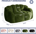 Bean Bag Chair Floral Shaped Sofa Includes Filling