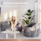 Bean Bag Chair Floral Shaped Sofa Includes Filling
