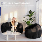 Bean Bag Chair Floral Shaped Sofa Includes Filling