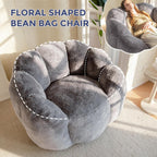 Bean Bag Chair Floral Shaped Sofa Includes Filling