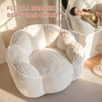 Bean Bag Chair Floral Shaped Sofa Includes Filling