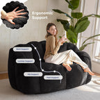 Bean Bag Chair Floral Shaped Sofa Includes Filling