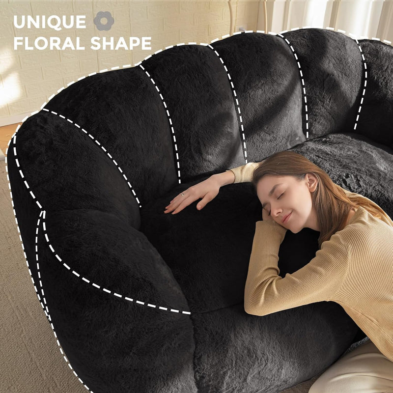 Bean Bag Chair Floral Shaped Sofa Includes Filling