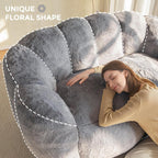 Bean Bag Chair Floral Shaped Sofa Includes Filling