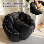 Bean Bag Chair Floral Shaped Sofa Includes Filling