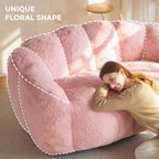 Bean Bag Chair Floral Shaped Sofa Includes Filling