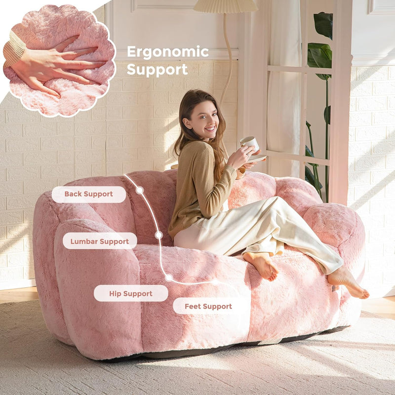 Bean Bag Chair Floral Shaped Sofa Includes Filling