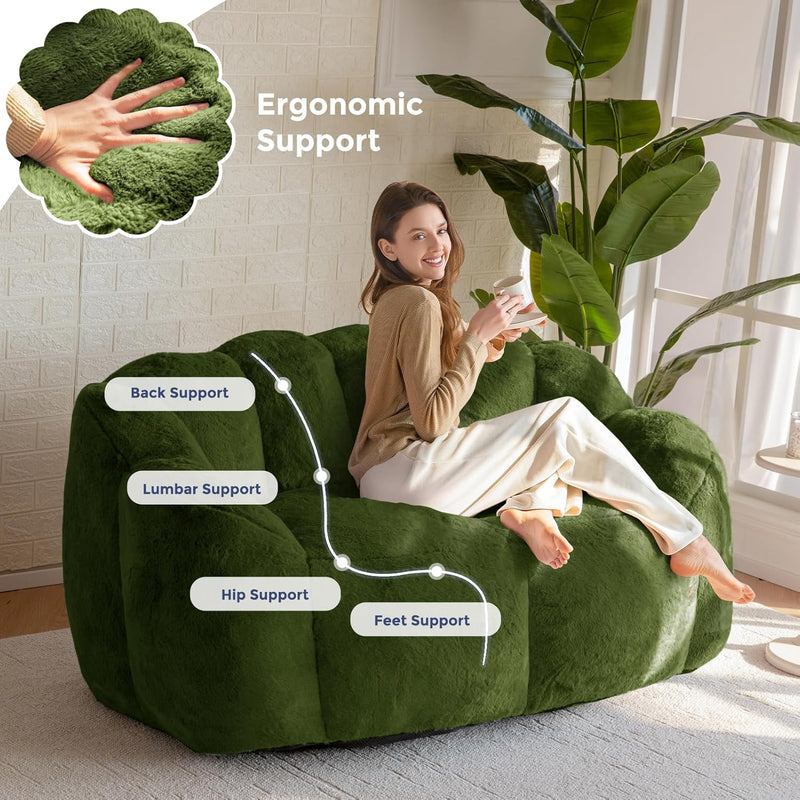 Bean Bag Chair Floral Shaped Sofa Includes Filling