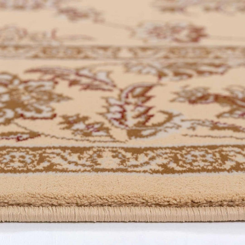 Floral Traditional Table Lounge Living Room Circle Rug