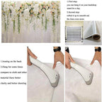 Flower Backdrop Curtain Bridal Shower Wedding Background Rose