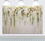 Flower Backdrop Curtain Bridal Shower Wedding Background Rose