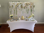 Flower Backdrop Curtain Bridal Shower Wedding Background Rose