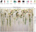 Flower Backdrop Curtain Bridal Shower Wedding Background Rose