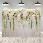 Flower Backdrop Curtain Bridal Shower Wedding Background Rose