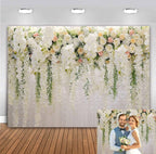 Flower Backdrop Curtain Bridal Shower Wedding Background Rose